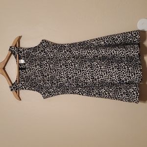 H&M Dresses | Divided Babydoll Short Dress in Leopard Print | Size 8